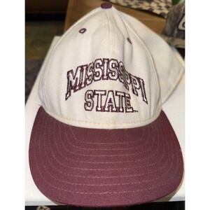 Vintage 80s/90s Mississippi State Maroon & White Baseball Cap